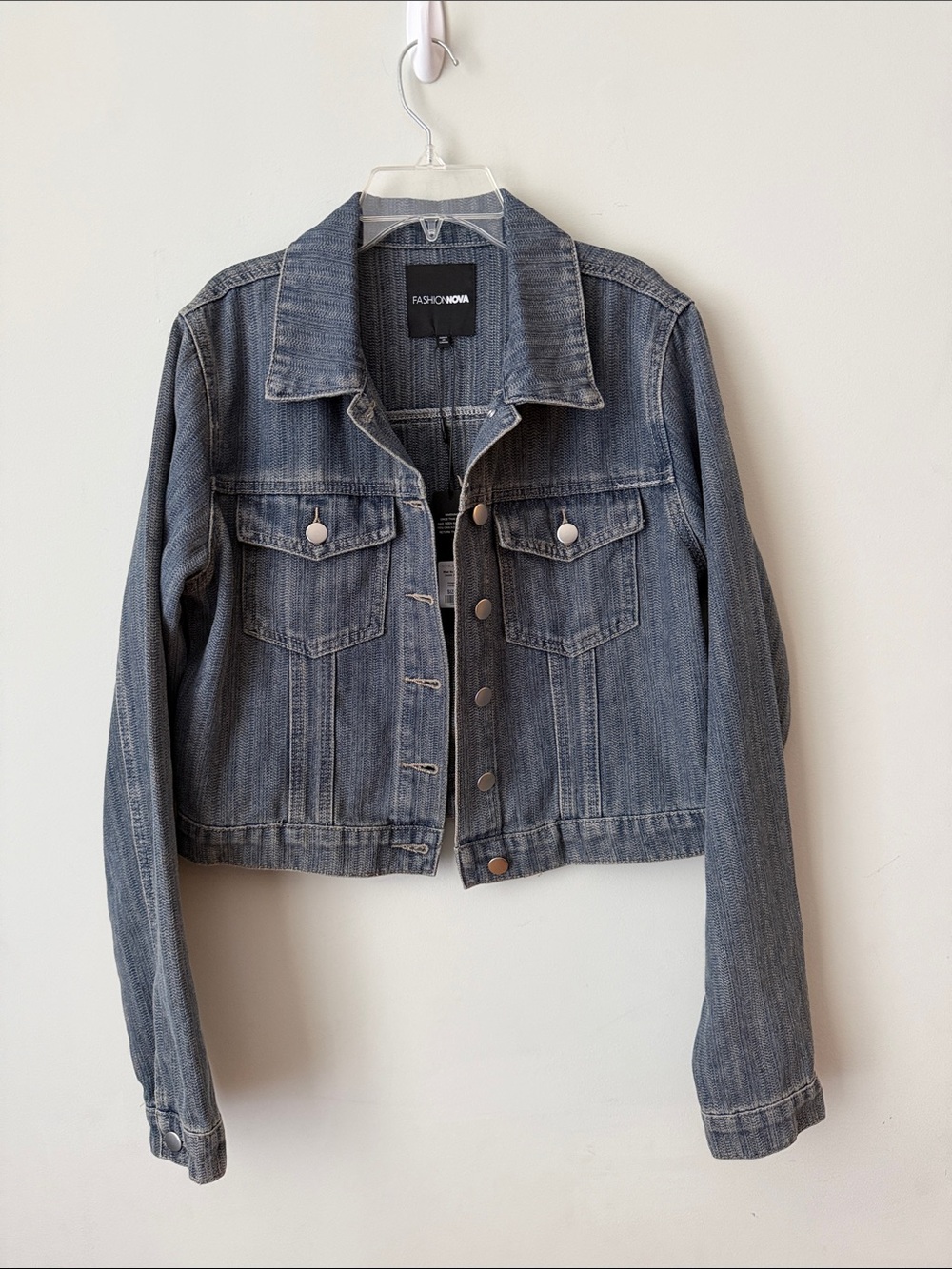 Fashion Nova Want No Smoke Denim Jacket